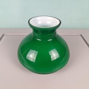 Green Glass Lamp Globe 7 In Base Fitter 6 In Height Oil Lamp Kerosene Lamp Shade